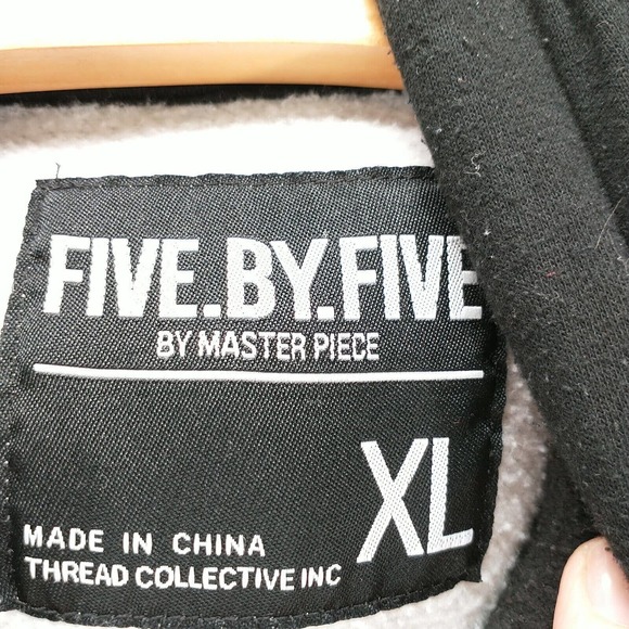 Five by Five Master Piece Men's Hoodie Multi XL Plaid Pullover Long Sleeve - Picture 9 of 13